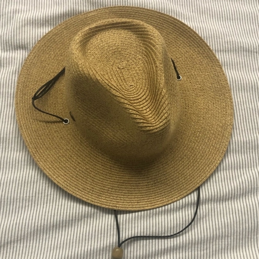 Scala packable tan women sun hat